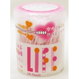 Peace Medic Life Girl Senyo Cotton Swabs, 160 Pieces