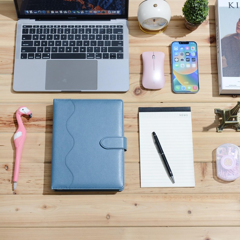 WASON A5 Diary Leather PU Lined Notebook Refillable Paper Journal,