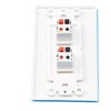 RiteAV - 2 Port Speaker Decorative Wall Plate - White