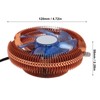 ciciglow CPU Cooling Fan with Dynamic Lighting for LGA 775