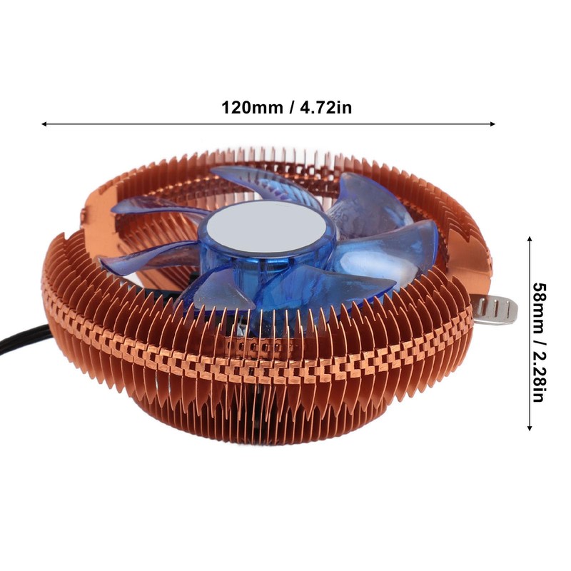ciciglow CPU Cooling Fan with Dynamic Lighting for LGA 775