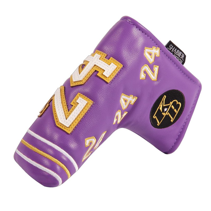 SHABIER Number 24 KB Purple Golf Putter Cover Headcover for