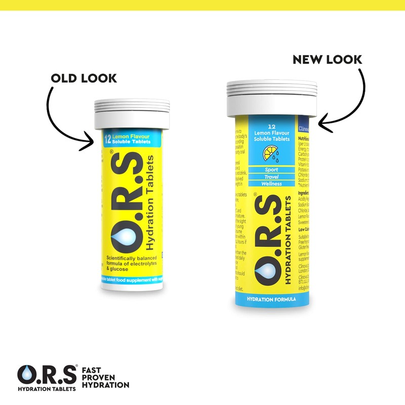 O.R.S Hydration Tablets with Electrolytes, Vegan, Gluten and Lactose Free