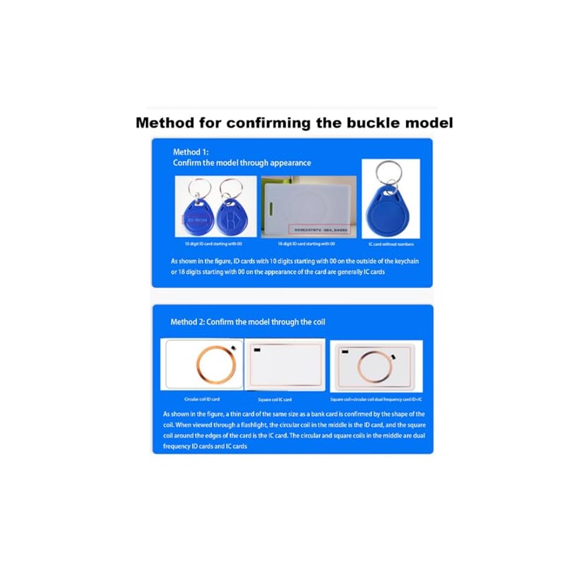 RFID NFC Card Copier Reader, Key Copier with 2.8 Inch