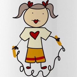 CafePress Jumping Rope Stainless Water Bottle 1 1.0L (34 oz) Stainless Steel Water Bottle