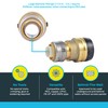 SharkBite 1-1/4 Inch x 1 Inch Reducing Coupling, Push to