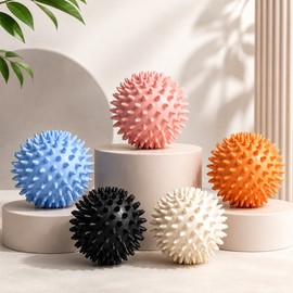 5 Pcs Spiky Massage Ball for Muscle Massage – Firm Textured Design for Feet, Shoulders, Neck & Post-Workout Self-Care