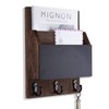 Lucundm Key and Mail Holder for Wall Mount, Entryway Mail