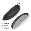 khtumeware 2 Pack 5" Drawer Pulls Matte Black Cabinet Cup