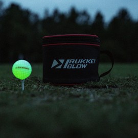 Rukket Glow Quick Charger & 12-Pack of Tru-Spin Glow-in-The-Dark Foam Golf Balls