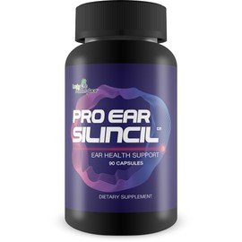 Pro Ear Silincil - Ear Health & Hearing Health Support - Help Reduce Ear Ringing & Buzzing - Support Reduced Inflammation & Improved Blood Flow - Promote Optimal Hearing - Turmeric, Vitamin C, Garlic