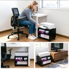 IBVIVIC Printer Stand with 3 Compartment, Under Desk Black Printer