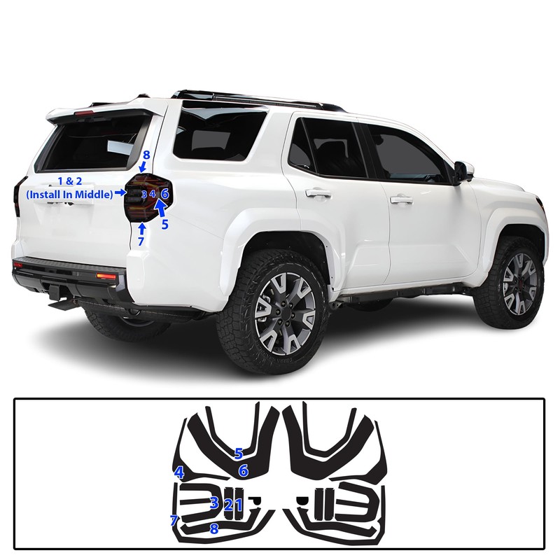 BOGAR TECH DESIGNS Rear Taillight Tail Light Tint Kit PPF