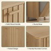 Double Tilt Out Laundry Hamper Cabinet, 11.8 Gallon Gradien Fluted