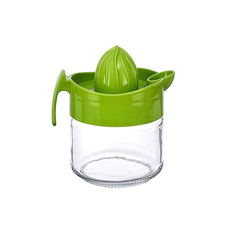 Glass Manual Fruit Juicer Lemon Lime Orange Citrus Squeezer Hand
