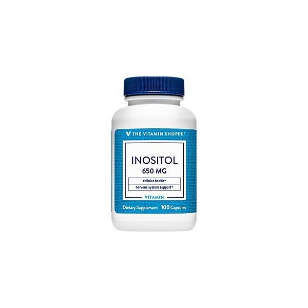 The Vitamin Shoppe Inositol 650MG, Supports Healthy Liver & Cellular Function (100 Capsules)