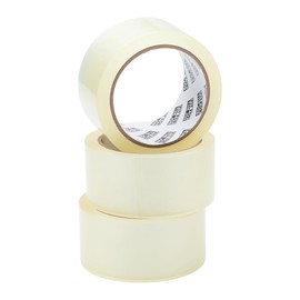 Fit For The Job Clear Parcel Tape - Durable and Reliable Clear Packing Tape Strong For Moving House, Premium Packaging Tape, Ideal Clear Tape for Secure & Efficient Packing, 48mm x 66m, 3 Rolls