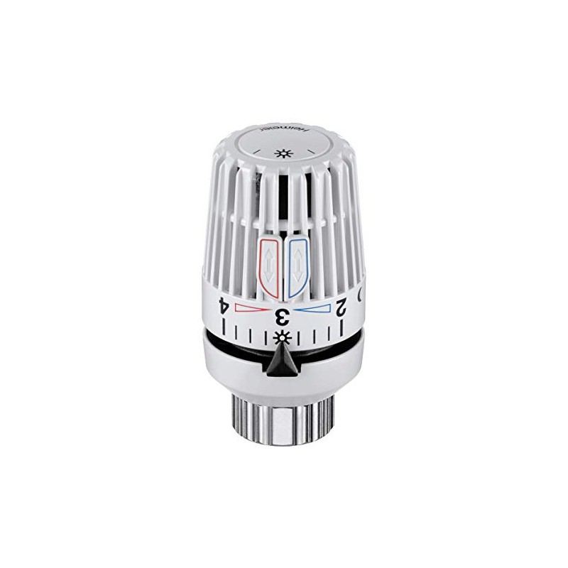 TA Heimeier 9710-24.500 Thermostat-Kopf VK Flüssigkeitsgefüllt und 2 Sparclips, Skalenhaube