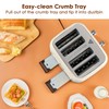 Roter Mond Toaster 4 Slice Retro Stainless Steel with Extra