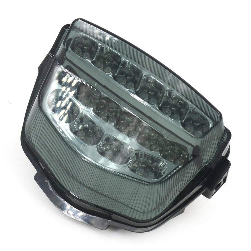 MZS Motorcycle Tail Light LED Integrated Turn Signal Blinker Smoke