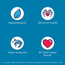 Wet Ones Wet Ones Vitamin E and Aloe Hand Wipes, Unscented, Wet Wipes, 40 Count Canister