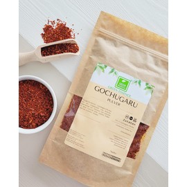 Gochugaru Pulver 100 g von der Grünen Essenz - gewürz für kimchi - Gochugaru Chiliflocken - Gochugaru Chili Flakes (100 Gramm)