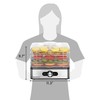 Elite Gourmet EFD3321 Food Dehydrator, Stainless Steel Trays Adjustable Temperature