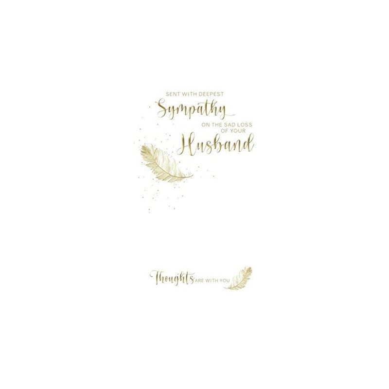 Sympathy Card - Sent With Deepest Sympathy on the Sad