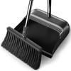 Spreezy Broom with Dustpan Combo Set, 52" Long Handle Standing