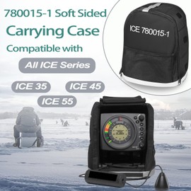 Ezbzyz 780015-1 Carrying Case for Humminbird ICE Flasher ICE 35, ICE 45, ICE 55 Models, CC ICE Fishing Flasher Soft Sided Carrying Case Storage Travel Bag for Portable GPS Navigator