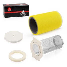 Kit de filtro de aire y guía y tapa final para Yamaha Big Bear 350 Moto-4 250 350 Timberwolf 250 YFB250 1987-2000 Kodiak 400 YFM400FW 1993-1999