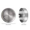 SteelFever Set of 4 10 cm Stainless Steel Ashtray Modern