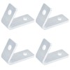 YIDU69Q 4 Pcs 2 Hole Corner Bracket Closed 60 Degree