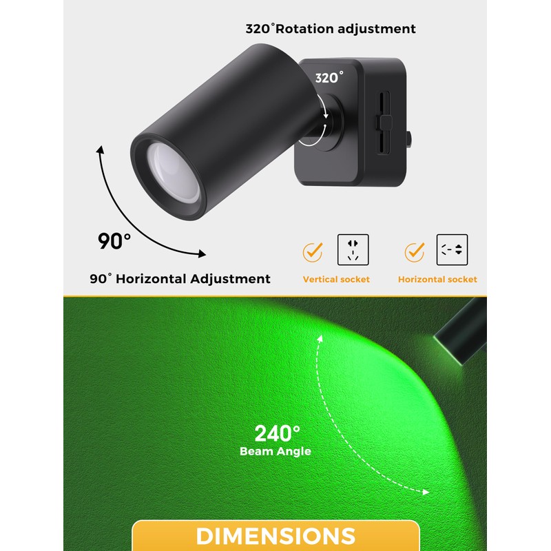 L LOHAS LED Night Lights Plug into Wall, [2-Pack] Decorative
