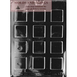 Plain Square Mint Chocolate Candy mold Chess and Checkers board chocolate candy mold with Copywrited molding Instructions