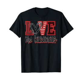 Cardinals School Spirit Love T-Shirt
