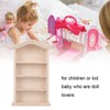 KooingTech Dollhouse Bookshelf, Mini Bookshelf for Mini Books, 1:12 Miniature