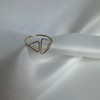 jewellerybox 9ct Yellow Gold Double Open Triangle Adjustable Ring