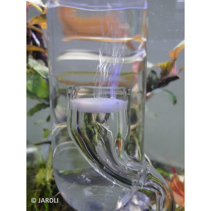 JARDLI Glass Inline CO2 Atomizer Diffuser System for Aquarium Planted