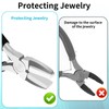 Nylon Jaw Pliers for Jewelry Making with 6 Replaceable Pliers