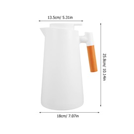 Vaguelly Thermal Coffee Jug Carafe with Lid Vacuum Insulated Bottle for Drinks Insulated Kettle for Coffee Tea and Soup Elegant Design for Home and Office Use
