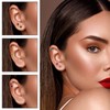 Hypoallergenic Birthstone Stud Earrings for Women Brilliant Cut Round Cubic