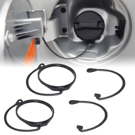 Pack of 4 Fuel Cap Retaining Strap, Rubber Fuel Cap Line with Replacement Rope, Car Fuel Tank Blanket Line, Quick Installation, Elastic Band, Compatible with Most Car Fuel Caps