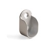 Emuca 7060825 Lateral Support for Oval Wardrobe Hanging Rod, Metallic