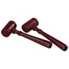 dohobby 5PCS Mini Wooden Gavel, Prop Judge Hammers Courtroom Gavel,