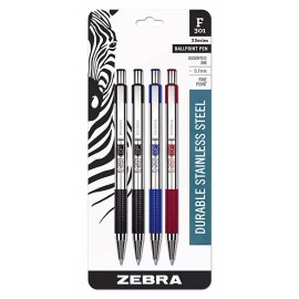 Zebra F-301 Retractable Ballpoint Pen, 0.7mm Medium, Choose Color - Assorted 1, Individual