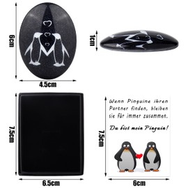 Rebundex Penguin Pebble Anniversary Gift Couple Wedding Gift