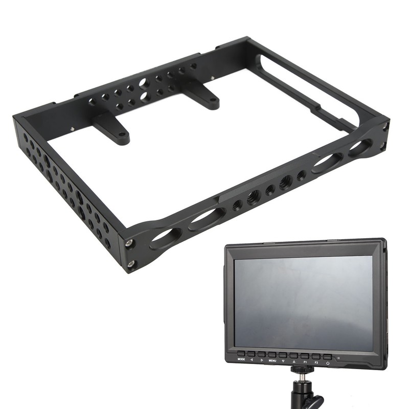 Monitor Cage Aluminum Alloy Multi 1/4 3/8 Holes Professional Camera