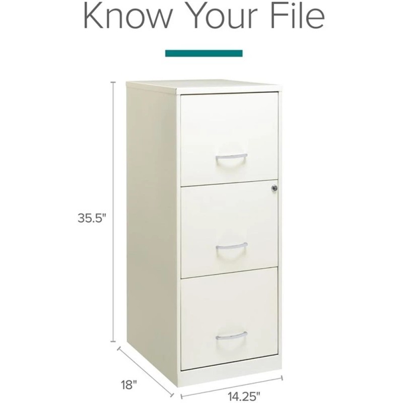 Hirsh Industries Space Solutions 3 Drawer Vertical Metal File Cabinet