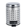Wenko Pedal Bin "Leman" Perforated 3L in Silver